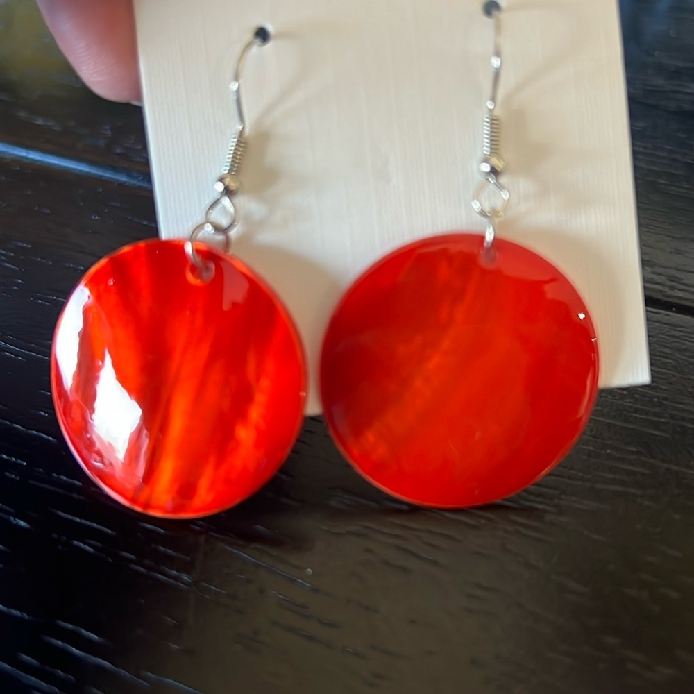 Natural seashell earrings-NWT